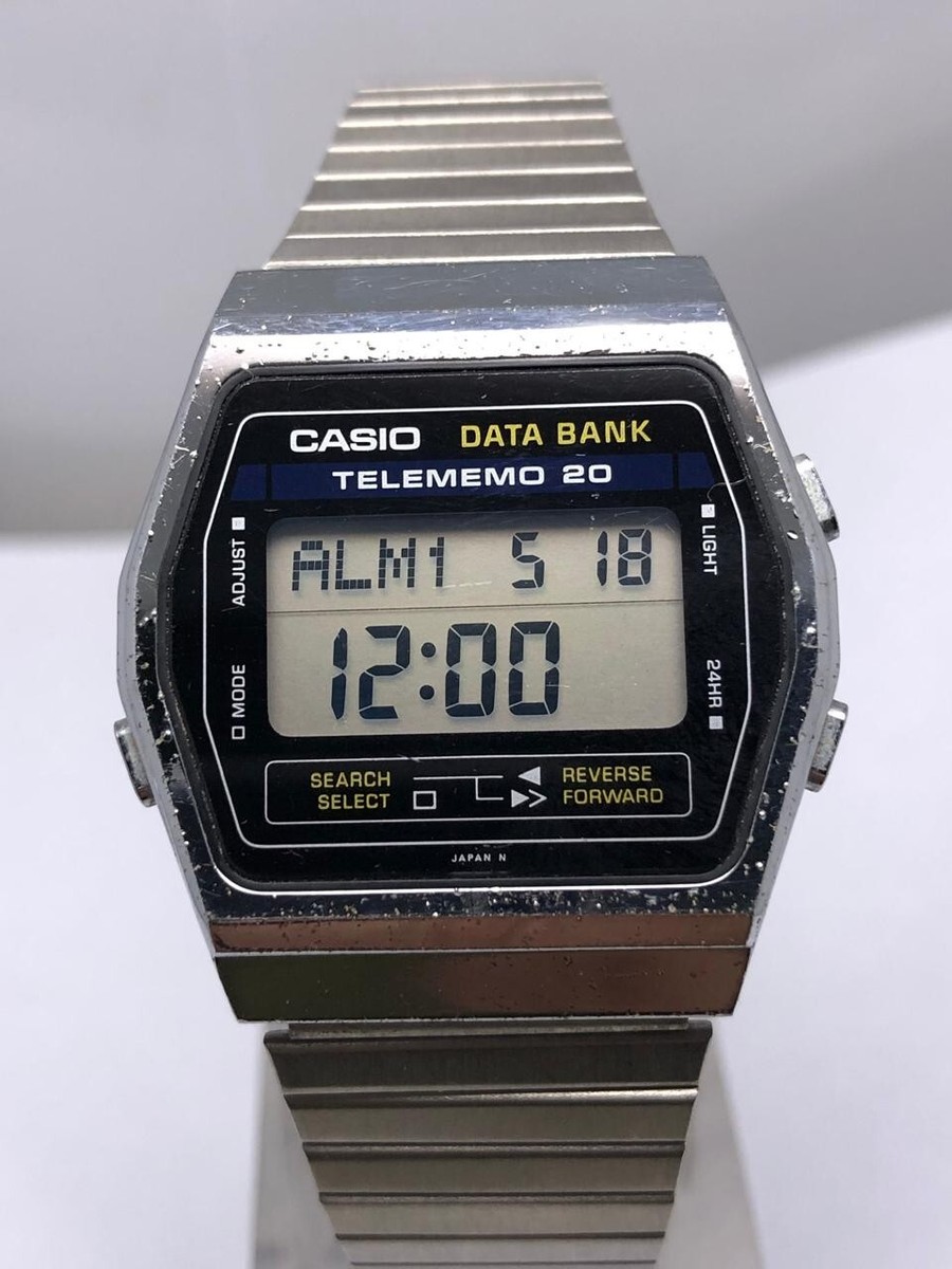 Vintage Casio (502) DB-200 Data Bank Telememo 20 Digital