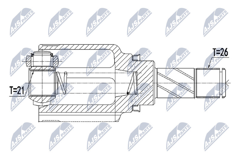 Joint d'arbre de transmission pour réparer les bruits de cardan sur Renault Captur et Lada