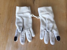 Gap Kids Girls S Small 6-7 Years Holiday Fleece Gloves Mittens White Polka Dots