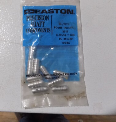 Easton Arrow Inserts 12 Pieces 2512 8-32 52.7 Grain