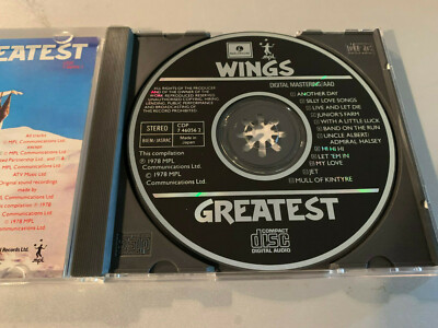 Paul McCartney Wings Greatest Japan black face Parlophone CDP 746056 2 4A3 TO