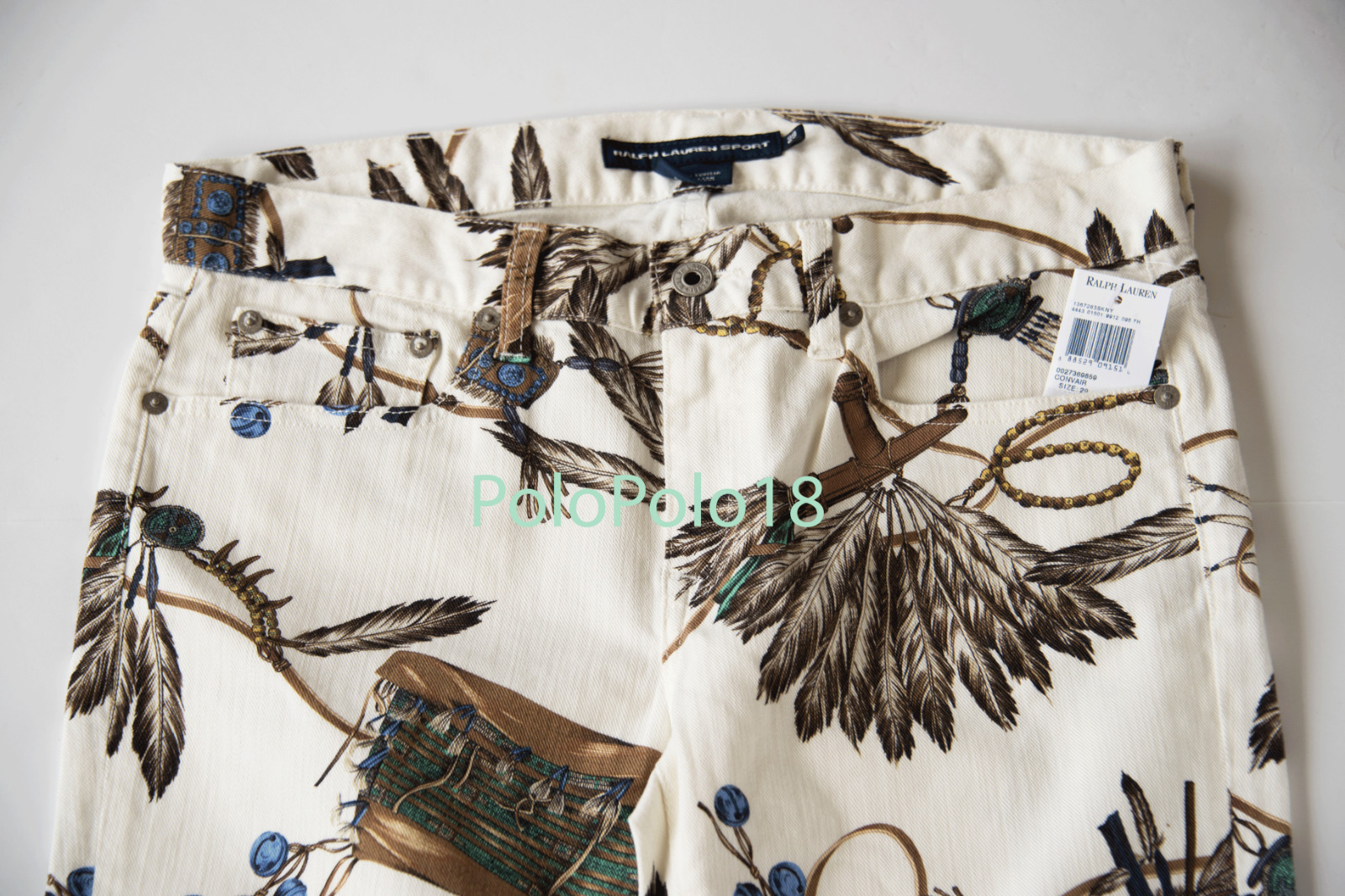 New $398 Ralph Lauren Sport Women Jeans Denim Pants image 4