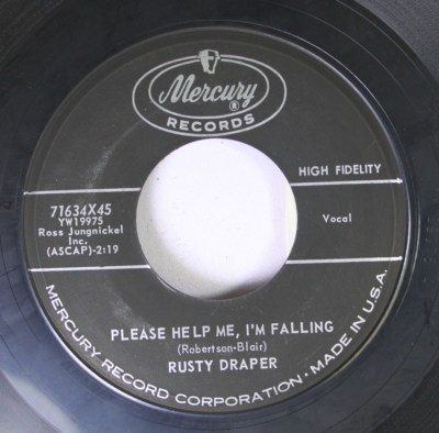 Rusty Draper 45 RPM Single 7'' Vinyl VG+ Please Help Me, I'M Falling