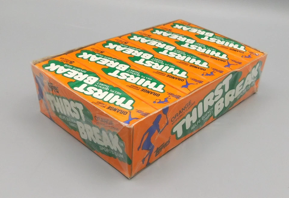 Media caja de goma deportiva Topps THIRST BREAK 1981, 24 paquetes sellados y cómics deportivos Foto 2 de 4