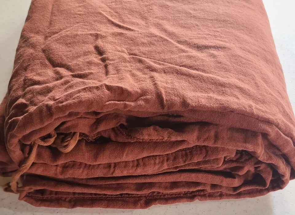 Brooklinen постиранное белье пододеяльник чехол TWIN/XL | терракота (розница #245) #33 - Изображение 2 из 4