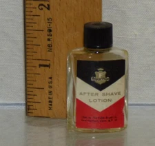 Vtg Miniature Sample Glass Bottle After Shave Lotion Fuller Brush Co. Empty Mini