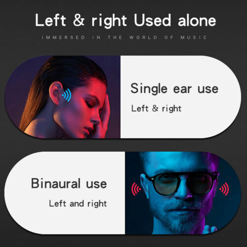 Bluetooth Wireless Headsets Stereo Music Earphones Earbuds Long Battery Life - Bild 3 von 13