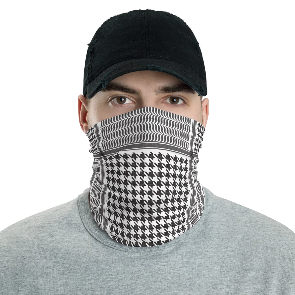 Black Keffyeh Shemagh Print Neck Gaiter
Opens in a new window or tab