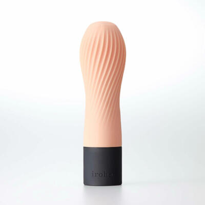 Iroha Zen Hanacha by TENGA Vibrator mit Spiralrillen Soft-Touch Silikon Rosa