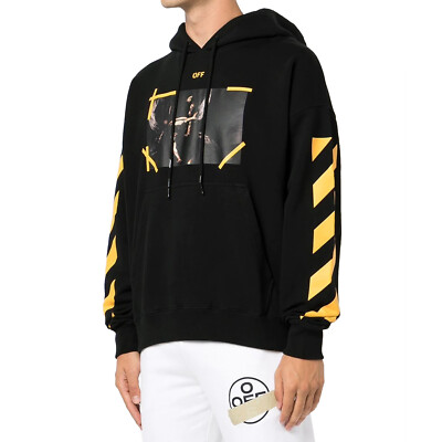 OFF-WHITE Diag Arrow Carav Mercy Skate Hoodie Black/White | eBay