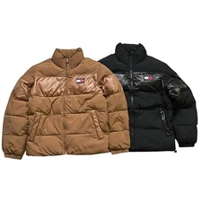 NWT Tommy Jeans Men's Tonal Color Block Quilted Puffer Jacket 2 Colors All Sizes