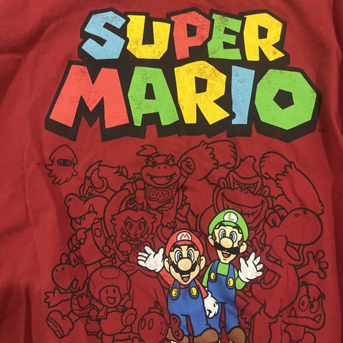 Nintendo Super Mario Long Sleeve Youth T-Shirt Size Medium - Picture 5 of 5