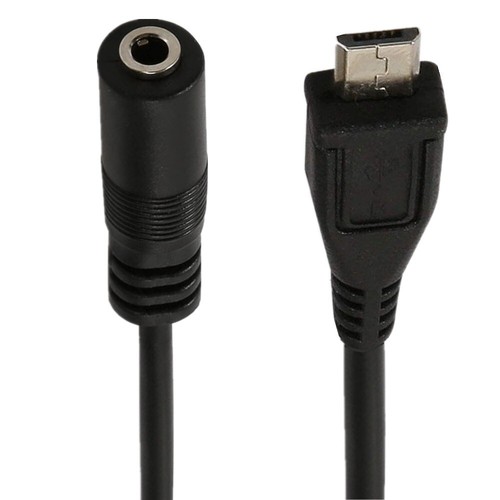 Micro USB Jack Male to 3.5mm Female Headset Adapter Cable 0.3m - Picture 3 of 9