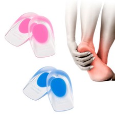 2 heel pads silicone insoles gel heel cushion shoe insoles heel spur