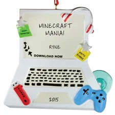 Teenage Computer Personalized Christmas Tree Ornament