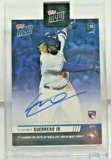 Vladimir Guerrero Jr. 2019 Topps Now Baseball #137 Blue Autograph Auto RC #'d/49