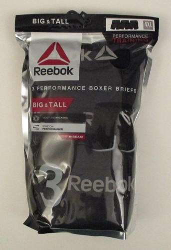 3 CALZONCILLOS DE ENTRENAMIENTO REEBOK 2XL 3XL 4XL NEGRO GRIS ROJO AZUL RENDIMIENTO - Imagen 20 de 58