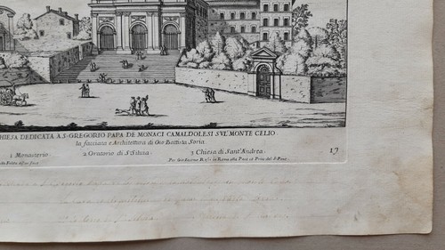 Druck ROMA 1699 Original Radierungen Stich Chiesa di San Gregorio al Celio - Bild 6 von 12
