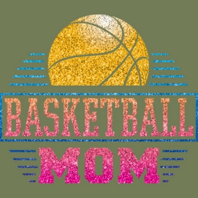 Basketball Mom - Glitter T Shirt You Choose Style, Size, Color R00021