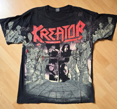 Kreator Terrible Certainty All-Over Shirt XL 1994 Zustand gut, kleine Löcher