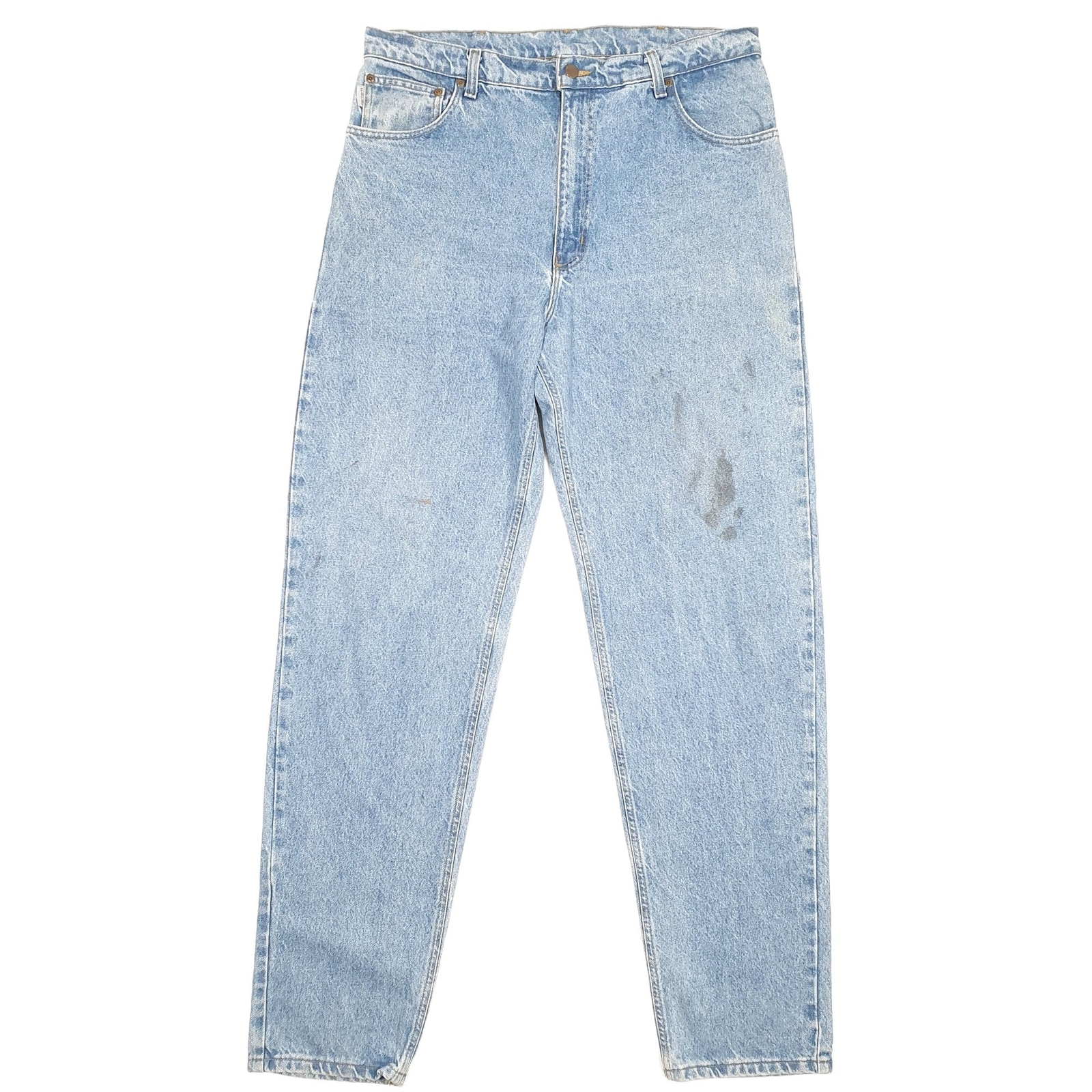 Mens CARHARTT Casual Regular Fit Blue Denim Jeans Trousers W38 L35 image 2
