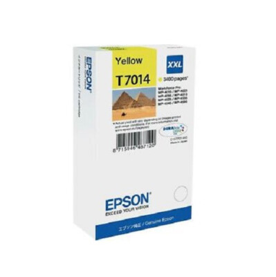 Original Epson T7014 XXL gelb WP-4015 WP-4025 WP-4095 WP-4515 DATUM 2015-2019