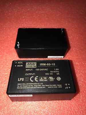 Meanwell IRM-60-15 AC-DC Module Switching Power Supply Pinout