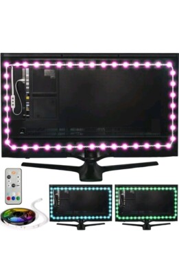 Power praktische Luminoodle TV & Monitor Bias LED-Beleuchtung MD 6,6 Fuß 2 m 24-27 Zoll