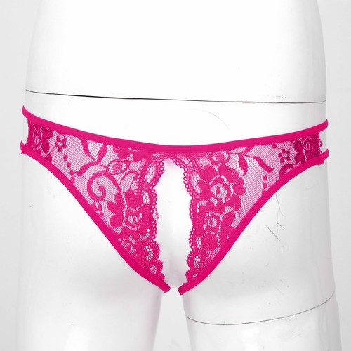 Calzoncillos para hombre sin entrepierna ropa interior Sissy malla transparente bragas de encaje - Imagen 131 de 181