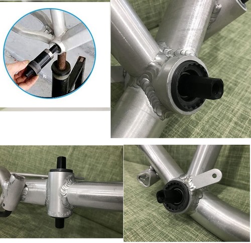 Gasfilz Faker Rahmen 3,4L schwarz & quadratisch BB Fahrradboden Halterung Set - 68 x 120 mm - Bild 16 von 20
