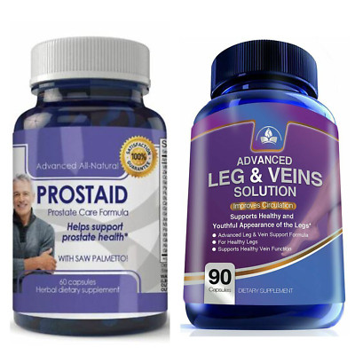 Saw Palmetto Prostate Support & Healthy Leg Vein Function Supplement 90 Capsules
