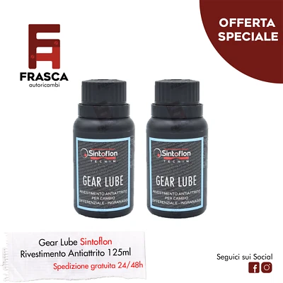 Additivo Antiattrito Olio Motore per Cambio Differenziale Sintoflon Gear Lube x2