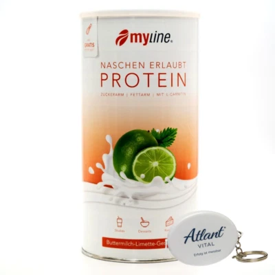 (47,25€/Kg) Myline Proteinshake 400g – Eiweißpulver Diät Shake + Maßband