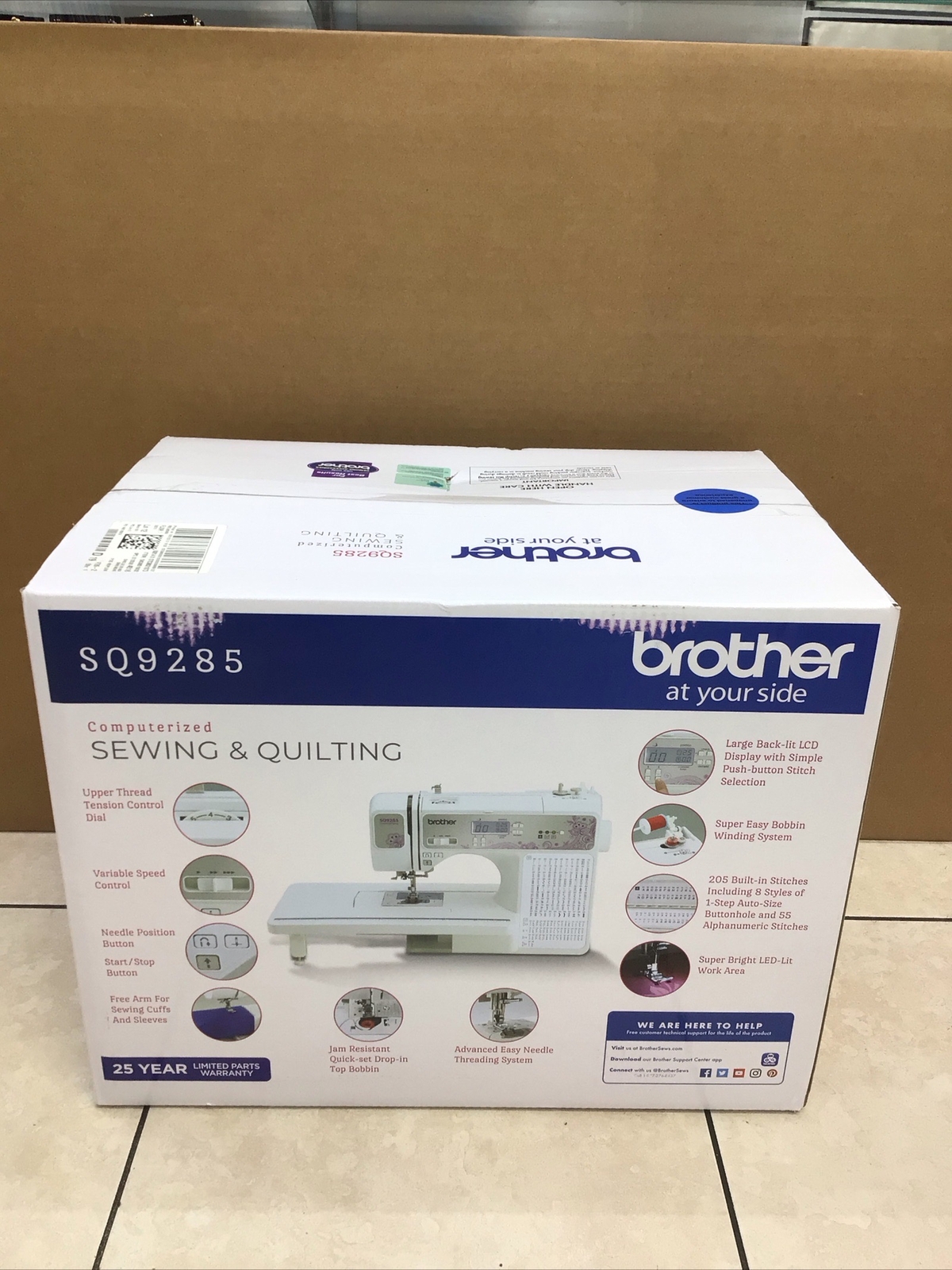 Brother (SQ9285) 150 Stitch Computerized Sewing & Quilting Machine....NEW!! 12502645184 eBay