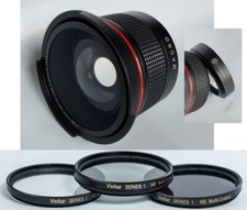 Elite HD Fisheye Lens and 3-Pc Filter Set For Canon EOS R10 R50 R100