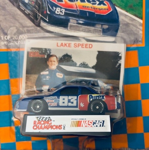 Vintage Racing Champions Lake Speed 1992 Purex #83 Ford NASCAR 1/64 Diecast NIB - Picture 2 of 3