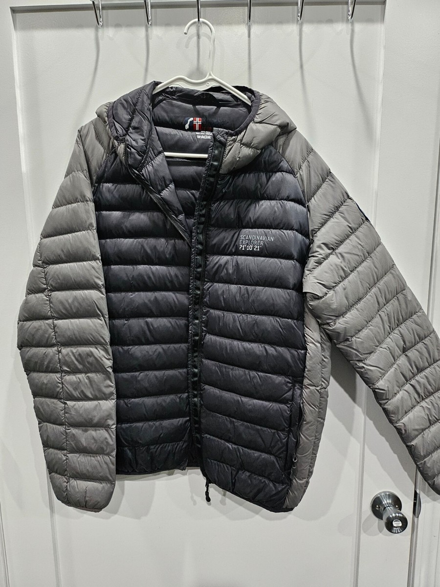 SCANDINAVIAN EXPLORER ジャケット　薄手　北欧　XL　新品 Scandinavian Explorer Puffer Hooded Jacket coat Lightweight