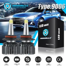 8 Sides 9006 LED Headlight Bulb Conversion Kit Low Beam White Super Bright 6500K