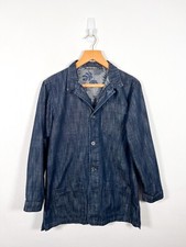 Kiraku Jacket S Original Monty Japanese Denim Indigo Blue Utility Chore Unisex