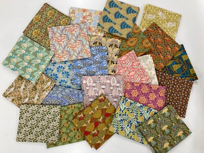 Baumwollstoff Jugendstil Maurice Pillard Vermeil Blumen Tiere Handarbeit Quilt