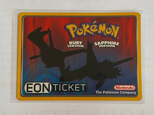 Eon Ticket Pokemon Ruby Sapphire E Reader Card Authentic Never 