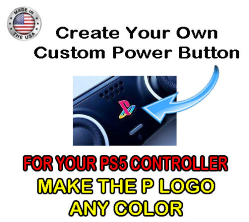 PlayStation 5 PS5 Pad Controller PS Power Button Vinyl Overlay Sticker PS Logo - Picture 1 of 3