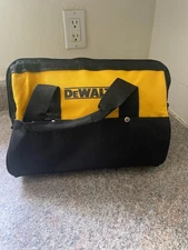 Dewalt Tool Bag W/ RAILS Case 13" x 10" x 9" Canvas For 20V Drill, Battery, Saw