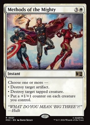 *MtG: METHODS OF THE MIGHTY - Commander Marvel Super Heroes Rare - magicman*