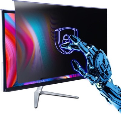 GUDTEKE 24'' Privacy Screen Filter 16:9 PC Monitor Anti Blue Light Blocker Shield