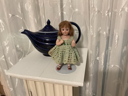 Rare 6 1/2 Antique Bisque Doll 54516 Open Mouth Teeth Germany Original