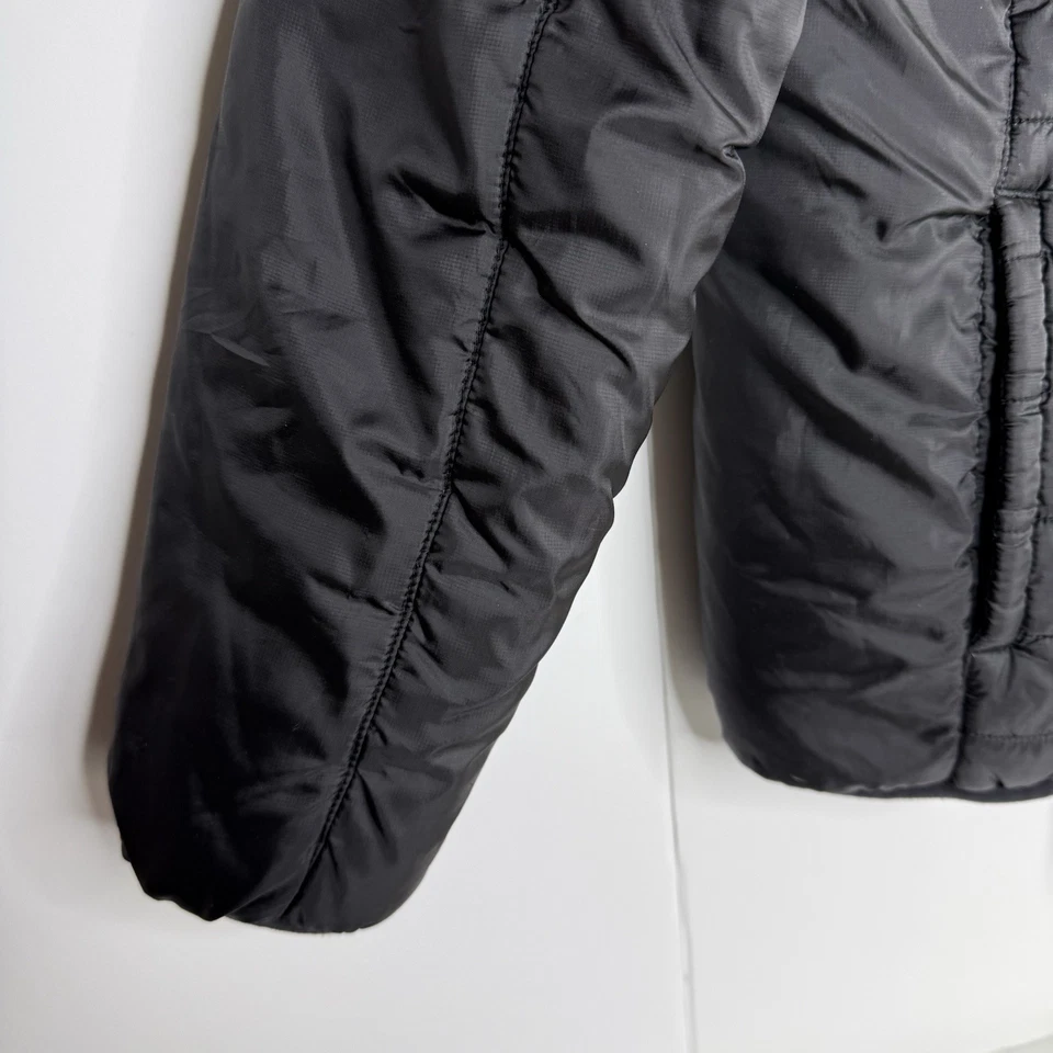 Eddie Bauer Adolescentes Niños Negro Camuflaje Puffer Chaqueta Sudadera con Capucha L 14/16Y Vellón Reversible Foto 3 de 4