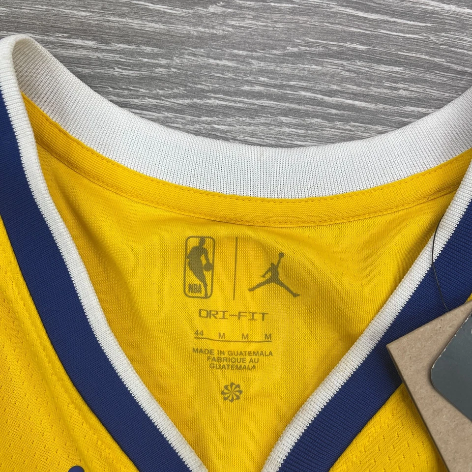 Camiseta Golden State Warriors Para Hombre Mediana Amarilla NBA Baloncesto Klay Thompson 11* Foto 4 de 4