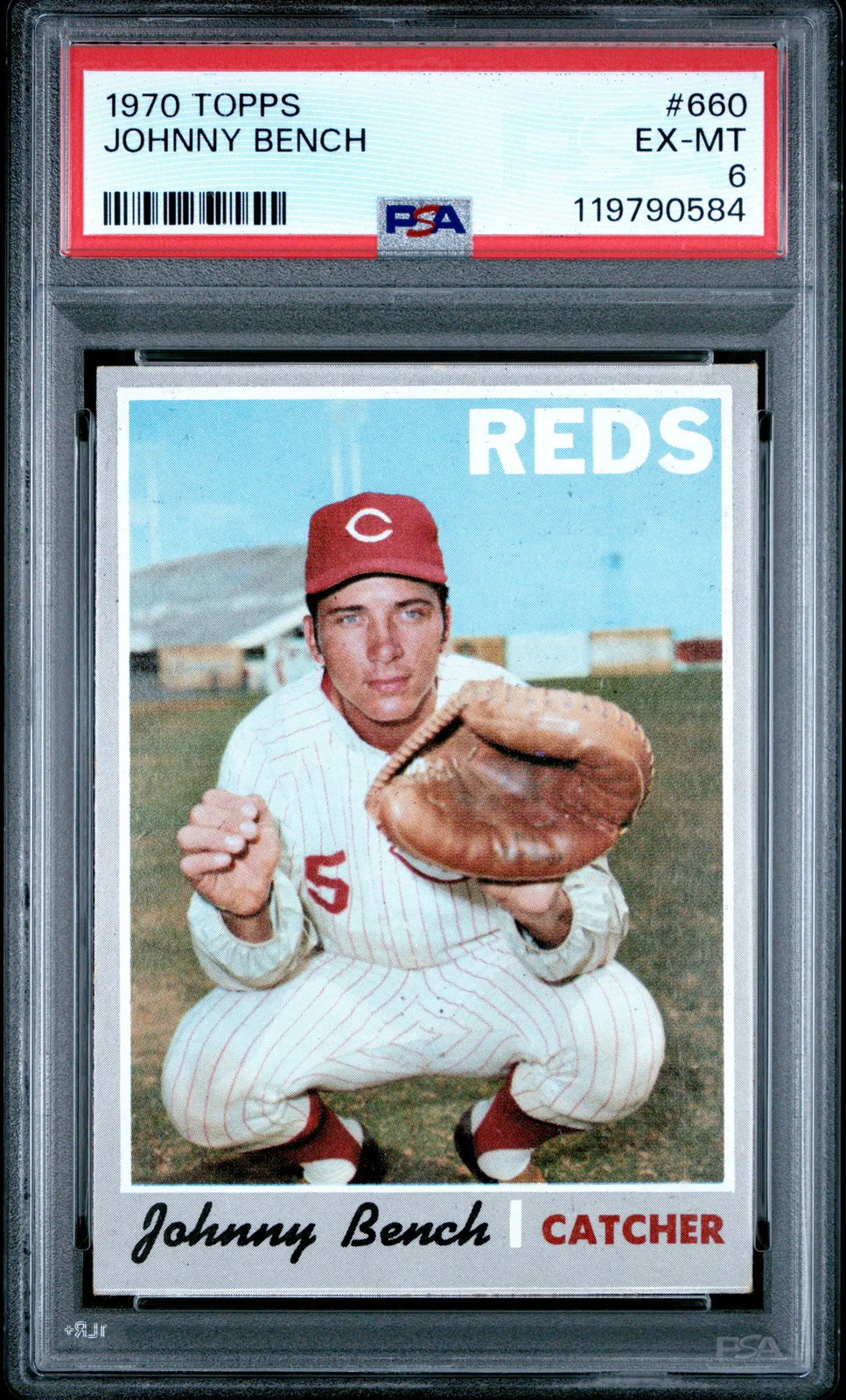 1970 Topps Johnny Bench #660 PSA 6 Great Eye Appeal