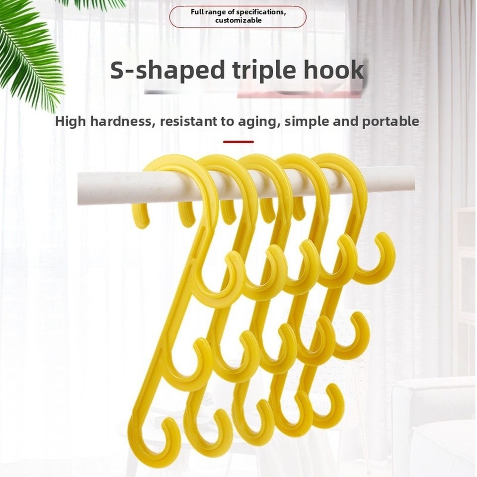 S Shape Cable Hanger Triple Hook High Load Bearing Capacity Secure Wire ...